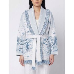 Alanui Sweater Woman Gnawed Blue